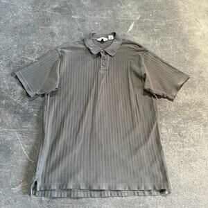 Eddie Bauer Polo Shirt Mens XL Tall Olive Green Short Sleeve Golf Casual Outdoor